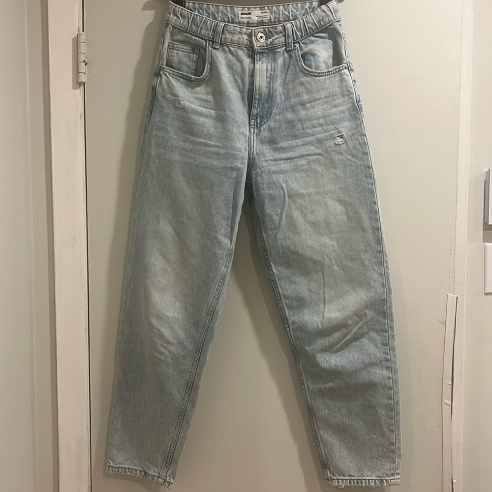 Bershka light denim jeans